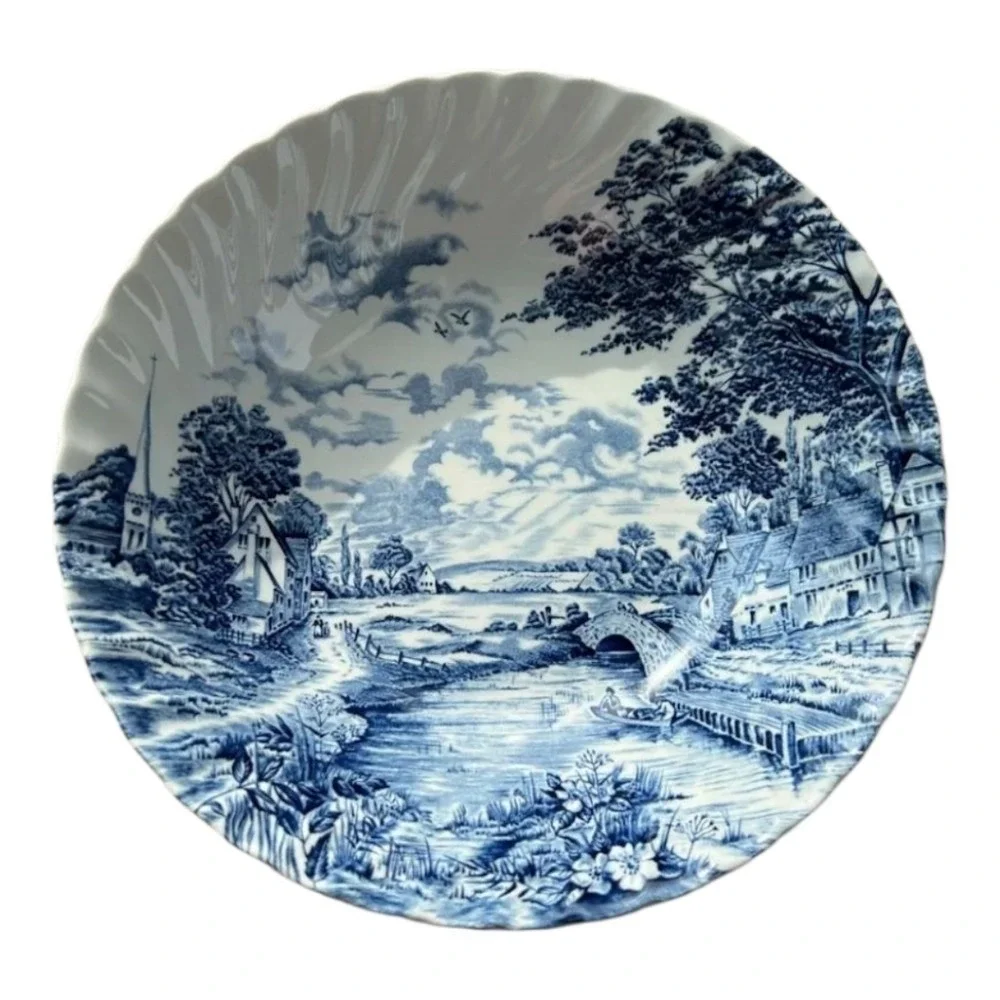 Vintage Bluebrook Staffordshire Ironstone Plate 10 Inches‎